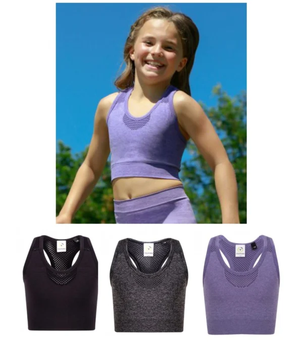 TL697 Tombo Kid's Seamless Crop Top